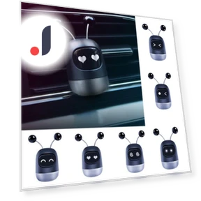 Mini Swing Robot Car Air Vent Perfume Diffuser Decor — Car Air Fresheners, CAR SHOW