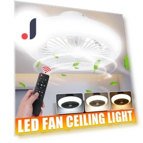 Modern LED Ceiling Fan with Remote Control — Ceiling Fans, The Romantics