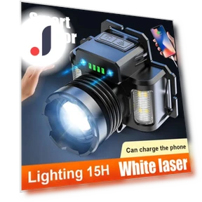 Powerful Touch LED Headlamp with Built-in Battery — Flashlights, Pawell