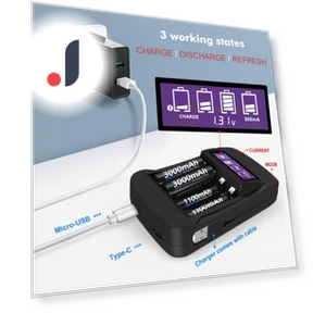 Smart Battery Charger for AA/AAA — Chargers, PALO