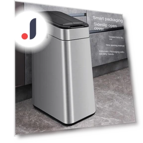 Smart Stainless Steel Trash Bin — Kitchen Cans, QIANBAIDI