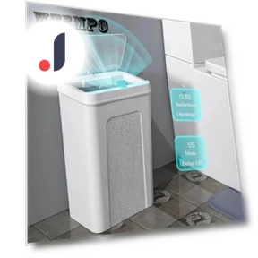 Smart Touch Sensor Trash Bin — Kitchen Cans, WTEMPO