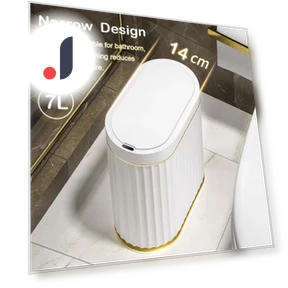 Smart Touch Sensor Trash Bin — Waste Baskets, QIANBAIDI