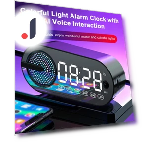 Smart Wireless Speaker with Dual Alarm — Portable Audio, Smart IT