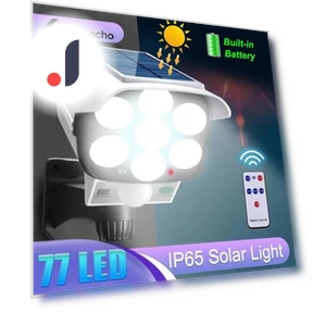 Solar Garden Light with PIR Motion Sensor — Outdoor Security & Flood Lighting, XuYiEC