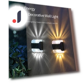 Solar LED Wall Light — Outdoor Post Lighting, Keep Health Care