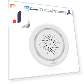 Wi-Fi Siren Alarm Sensor — Smart Home Security, Neo