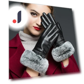 Women's Leather Gloves with Touchscreen — Arm Warmers, ZF Be