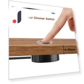 Wooden Touch Switch with Adjustable Brightness — Dimmer Switches, Rybakov Home Lighting