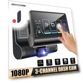 3-Channel Dash Cam — Dashboard Cameras, Car Care Products