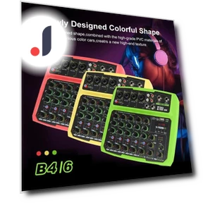 6-Channel Portable Digital Audio Mixer — Powered Mixers, Smart Mouse