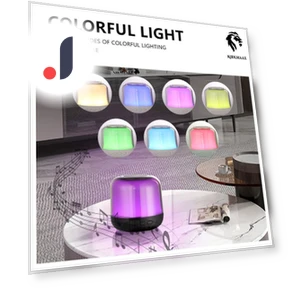 Bluetooth Speaker with Colorful Light — Portable Audio, Better&Healthy Life