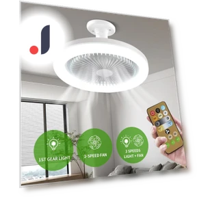 Ceiling Fan with Remote Control and LED Light — Ceiling Fans, Actually lighting