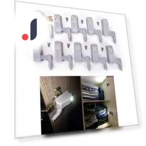 LED Hinge Light with Smart Sensor — Under-Cabinet Mounts, Lachepper