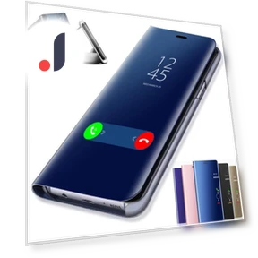Luxury Smart Mirror Flip Case — Screen Protectors, hengbo-Cases