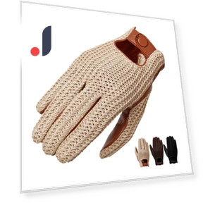 Men's Knitted Goat Leather Gloves with Touchscreen — Gloves, 3d printing machine
