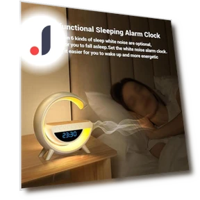 Smart Alarm Clock with BT Speaker and Wireless Charging — Alarm, TOMTOP JMS