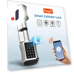 Smart Cylindrical Lock — Smart Home Security, Super Featured