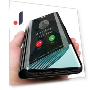 Smart Mirror Leather Flip Protective Case — Basic Cases, hengbo-Cases