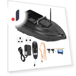Smart Remote Control Boat with Bait and LED Lighting — Aquatic Vehicles, Electronics Parts