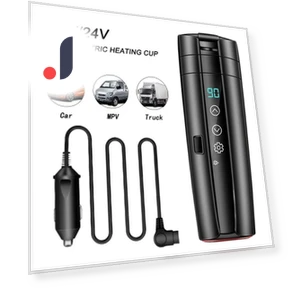 Smart Temperature Display Car Heating Cup — Beverage Warmers, Lifeone