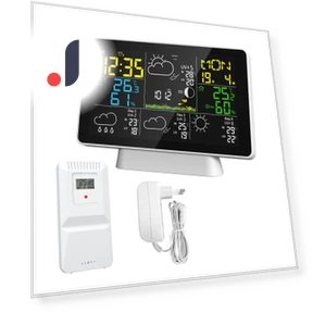 Smart Weather Station with Color Screen — Home Climate Control, TOMTOP JMS