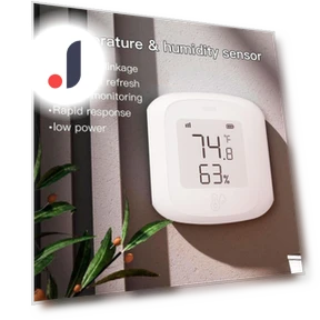 Smart Wi-Fi/Zigbee Temperature and Humidity Sensor — Home Climate Control, School Supplies Office Supplies