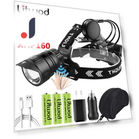 Touch LED Headlamp Powerbank Flashlight — Flashlights, Linda Hong