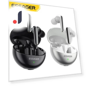 Wireless Earbuds with Dual Noise Cancellation — In-Ear Headphones, ESSAGER