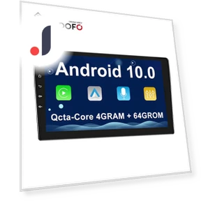 AI Voice 8-Core 4+64G 2 Din 10.1-inch IPS Android 10.0 Car Stereo — Stereo Receivers, Podofo