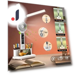 Dual Head Multifunctional Foldable LED Desk Lamp — Study & Desk Lighting, Pawell