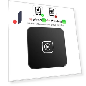 Mini Box with Wired Wireless Connection Carplay Android Auto BT Adapter — Stereo Receivers, Reakosound