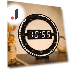 Modern LED Digital Large Wall Clock — Clocks, Daily necessities-V