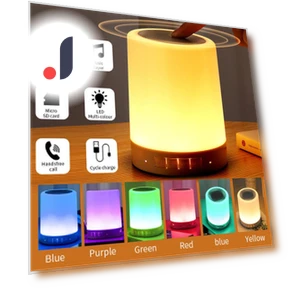 Portable Bluetooth Speaker with Touch Light — Portable Audio, Cosy Homes