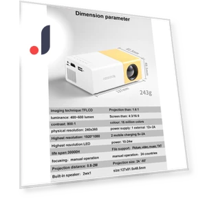 Portable Smart Home Theater Projector — Home Theater Projectors, Honor Electronics