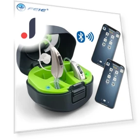 Rechargeable Mini Behind-The-Ear Hearing Aid — Hearing Support, FEIE