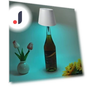 Rechargeable Wireless Bottle Lamp — Desk & Table Lighting, Worry free storage