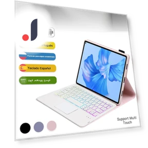 Removable Wireless Bluetooth Keyboard with Backlight and Touch Panel — Keyboard Cases, SS-Jewelry-03