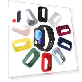 Silicone Strap with Protective Case — Smartwatches, Huawei