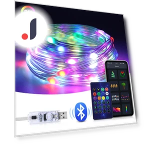 Smart Bluetooth RGBIC USB LED String Lights — String Lights, Yongkomo