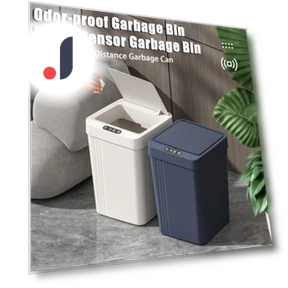 Smart Touchless Trash Can with Lid — Kitchen Cans, Amusedly
