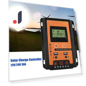 Solar Charge Controller with LCD Display and Dual USB Light — Chargers, Power Tool