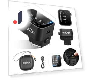 TTL HSS 2.4G Wireless Flash OLED Transmitter with Touch Screen — Camera Flashes, Godox