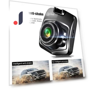 Wide Angle Dash Cam with G-Sensor — Dashboard Cameras, Pioggia solare
