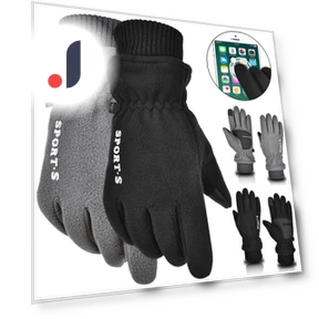 Winter Warm Windproof Thermal Ski Gloves with Touchscreen — Gloves & Mittens, E-Kingsman