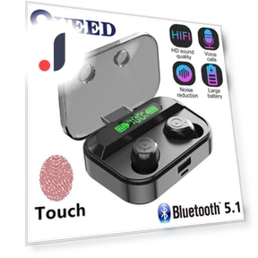 Wireless Bluetooth Headset with Touch Display — Audio Gear, QUEED