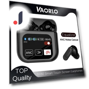 Wireless Smart Headphones with Touch Screen — Over-Ear Headphones, VAORLO