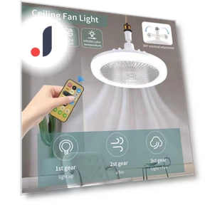Ceiling Fan with Remote Control and LED Light — Ceiling Fans, Binchi Lighting Appliances