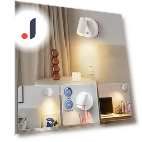 Rechargeable Wireless Wall Sconce with Touch Control — Wall Lighting, Binchi Lighting Appliances