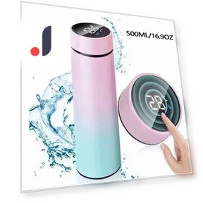 Smart Insulated Cup with LED Temperature Display — Beverage Warmers, Binchi Fitness